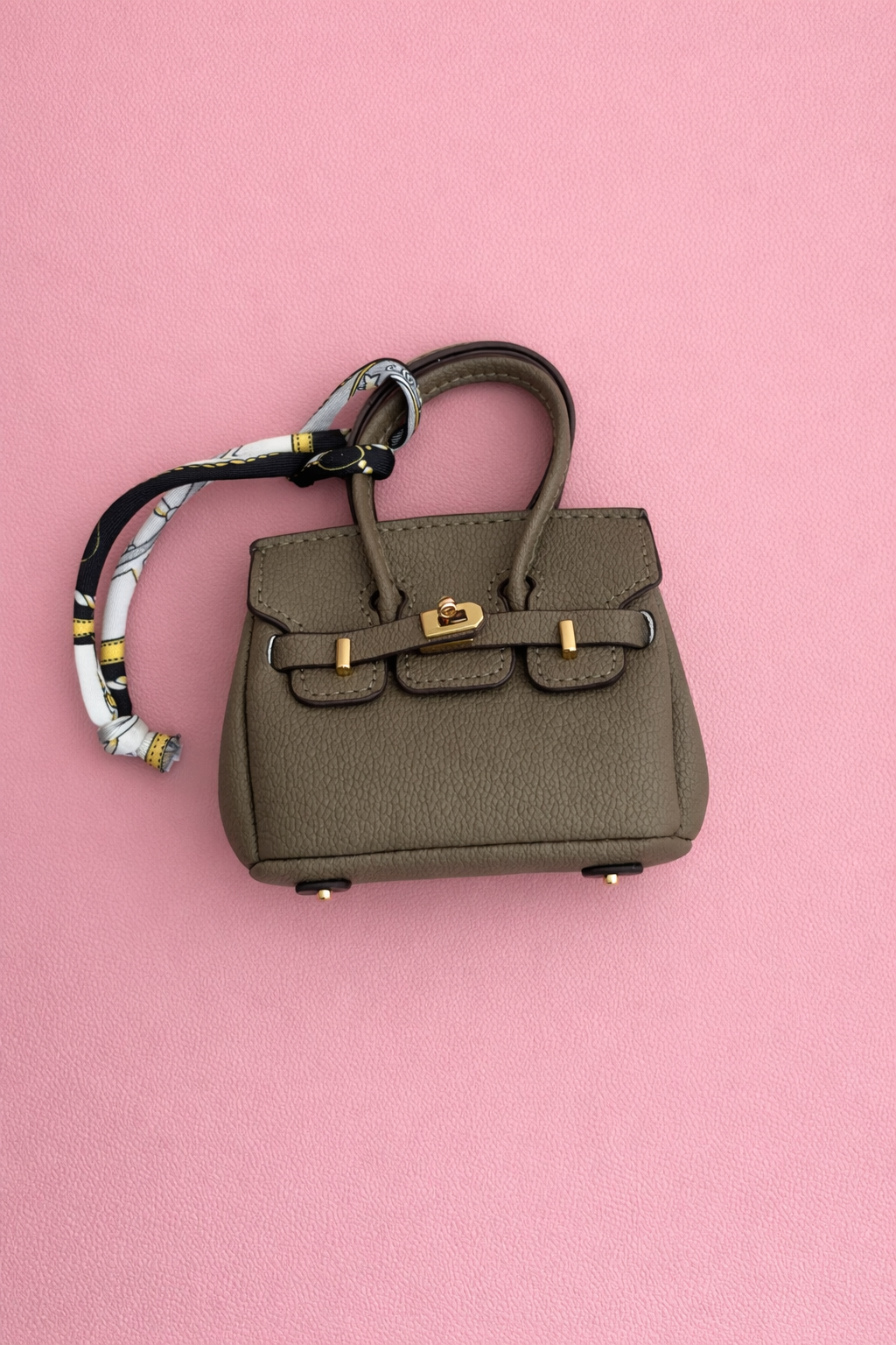 Taupe Mini Handbag Bag Charm