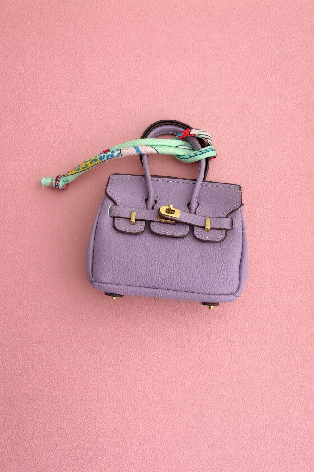 Purple Mini Handbag Bag Charm