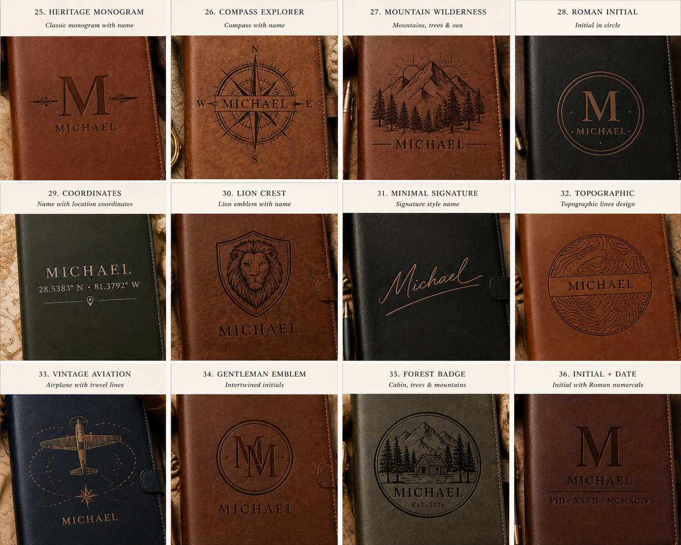 Personalization – Custom Your Name Notebook with Matching Accessories