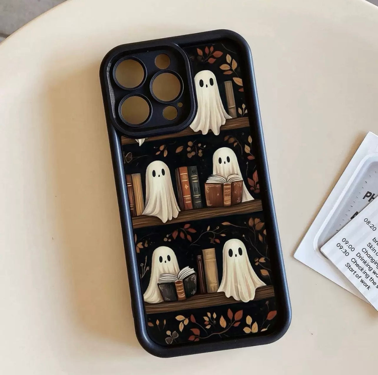 Ghost Library iPhone Case/Bookish Spooky Aesthetic Phone Case
