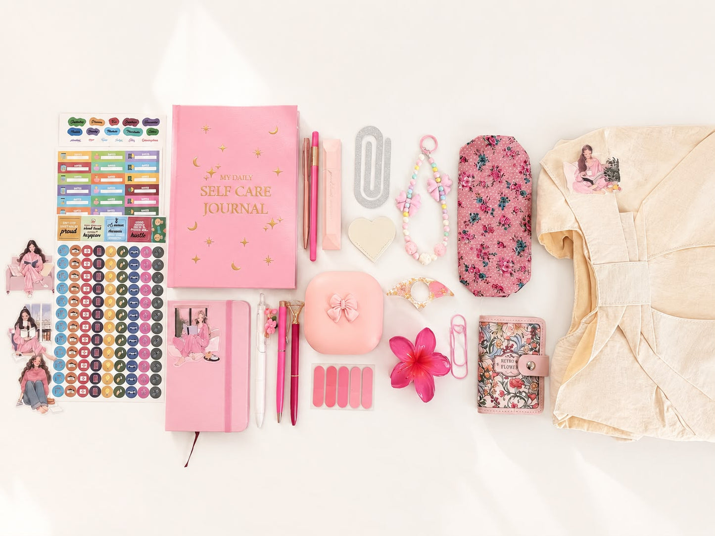 Blush & Bloom Bundle β Pink Self-Care & Stationery Gift Box