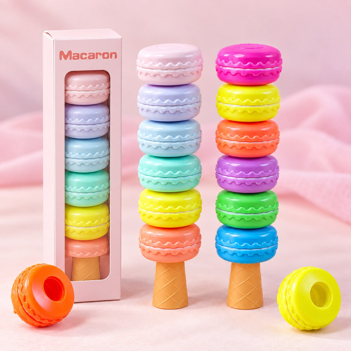 Macaron Stackable Highlighter Set
