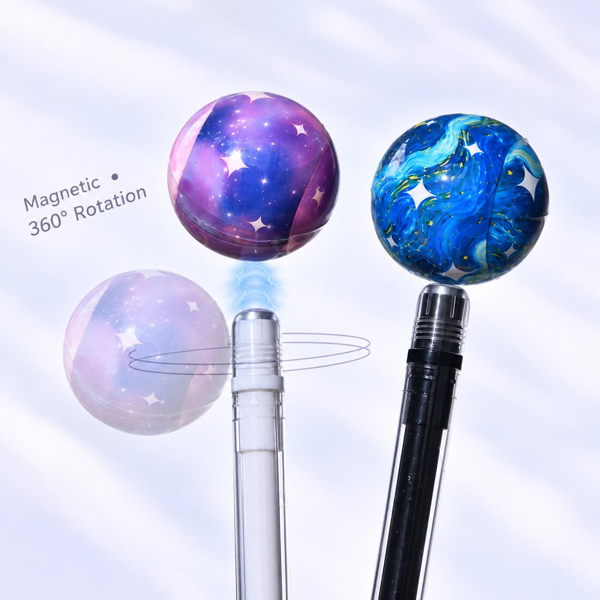 Magnetic Galaxy Spinner Pen – 360° Rotating Planet Fidget Pen ✨🪐