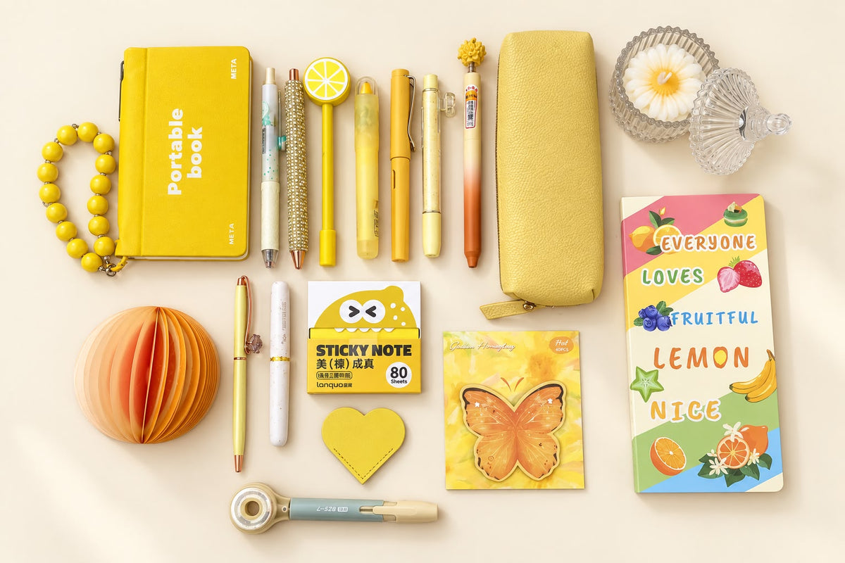 ๐ Sunshine Yellow Stationery Bundle