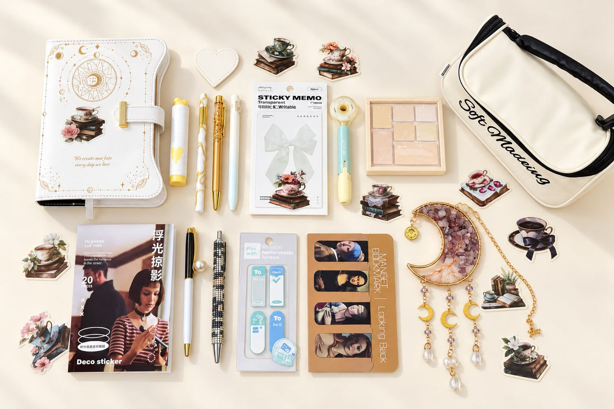 🤍 Elegant Bookish Stationery Bundle