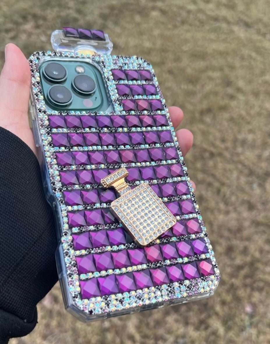 Luxury Burgundy Perfume iPhone 16 Pro Max Case