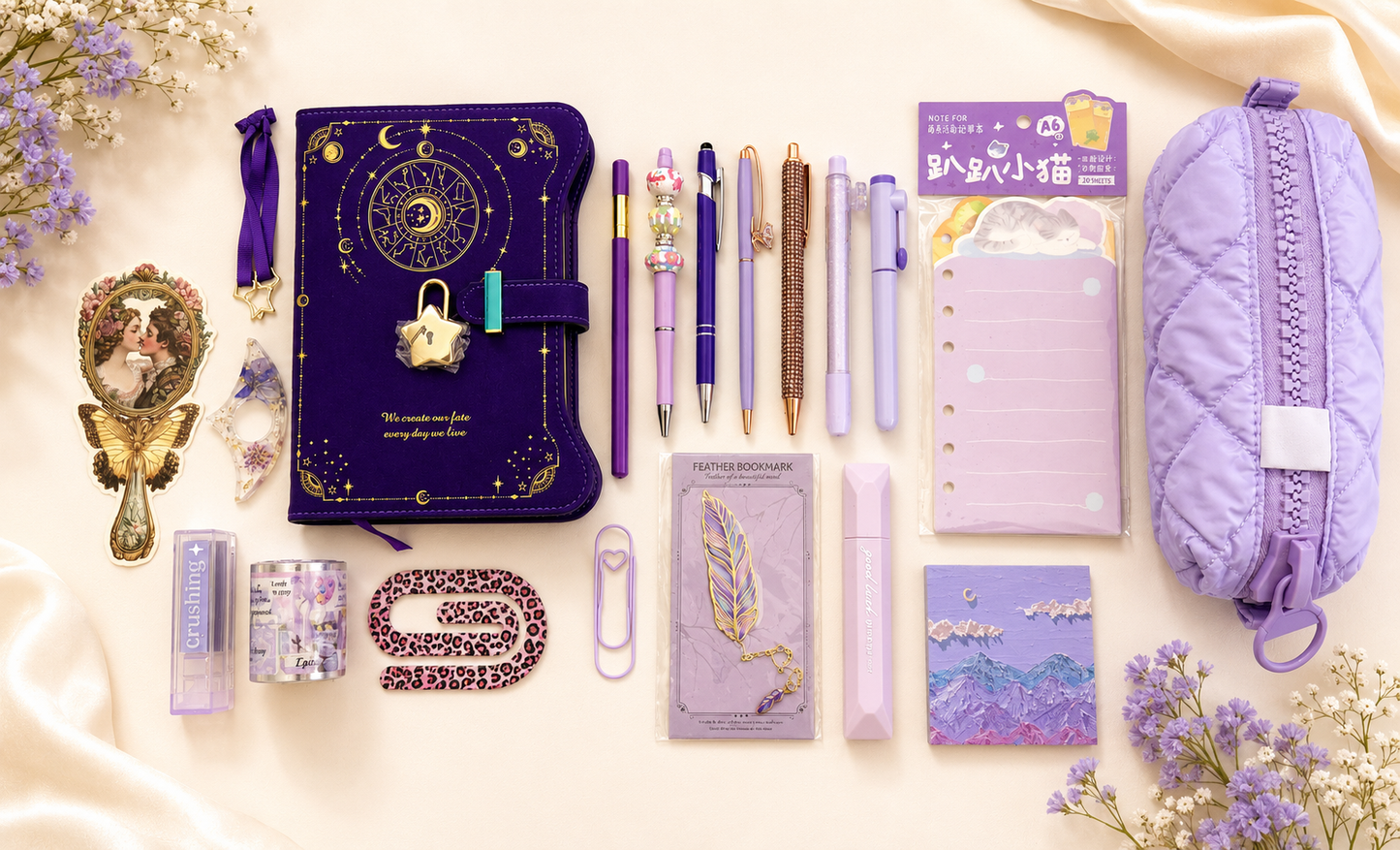Midnight Mystic Purple Bookish & Stationery Bundle