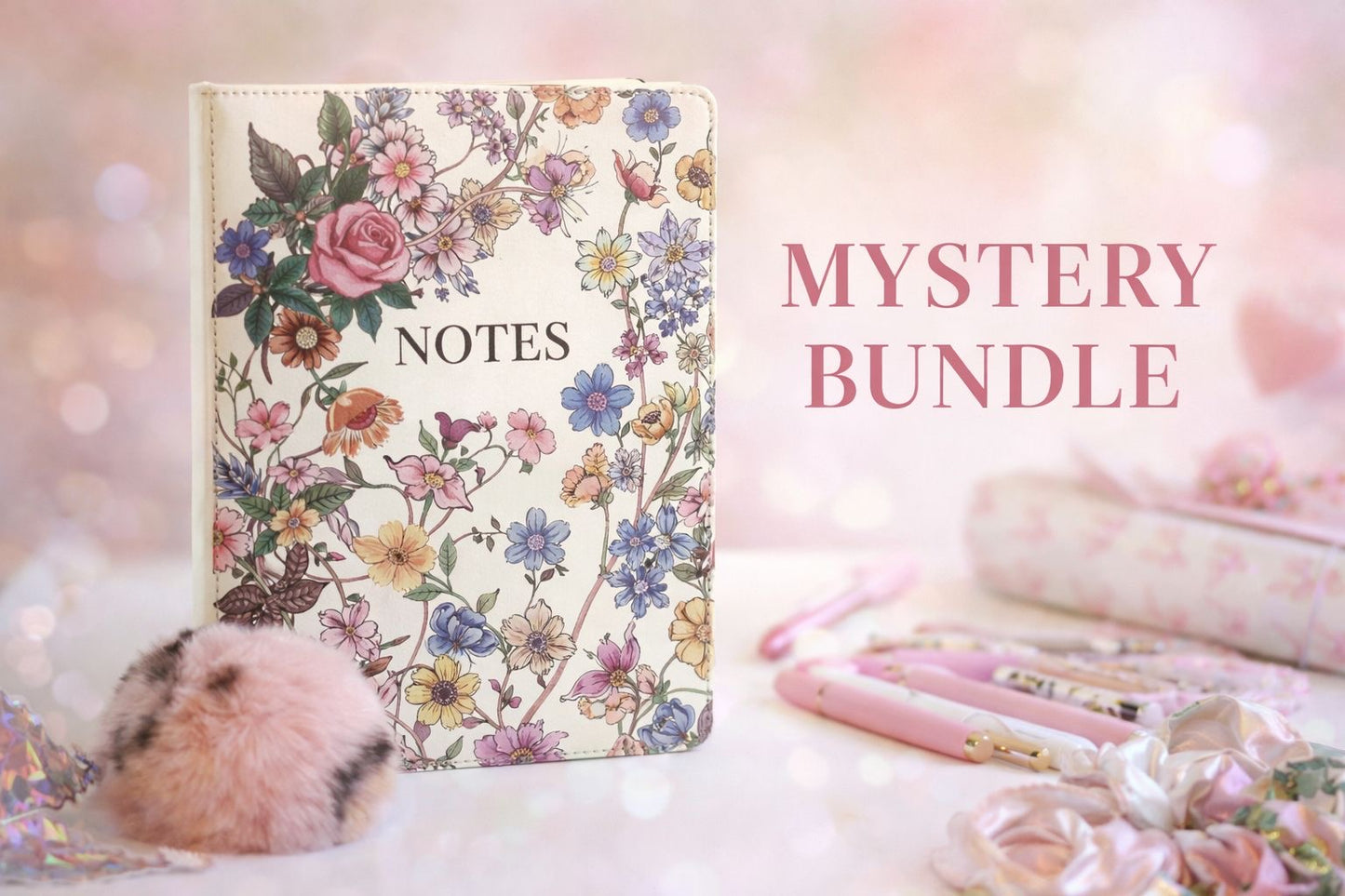 Flowery Mystery Bundle – Romantic Floral Bookish Surprise(20 items)