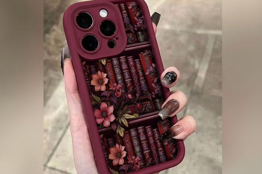 Burgundy Bookish iPhone 16 Pro Max Case