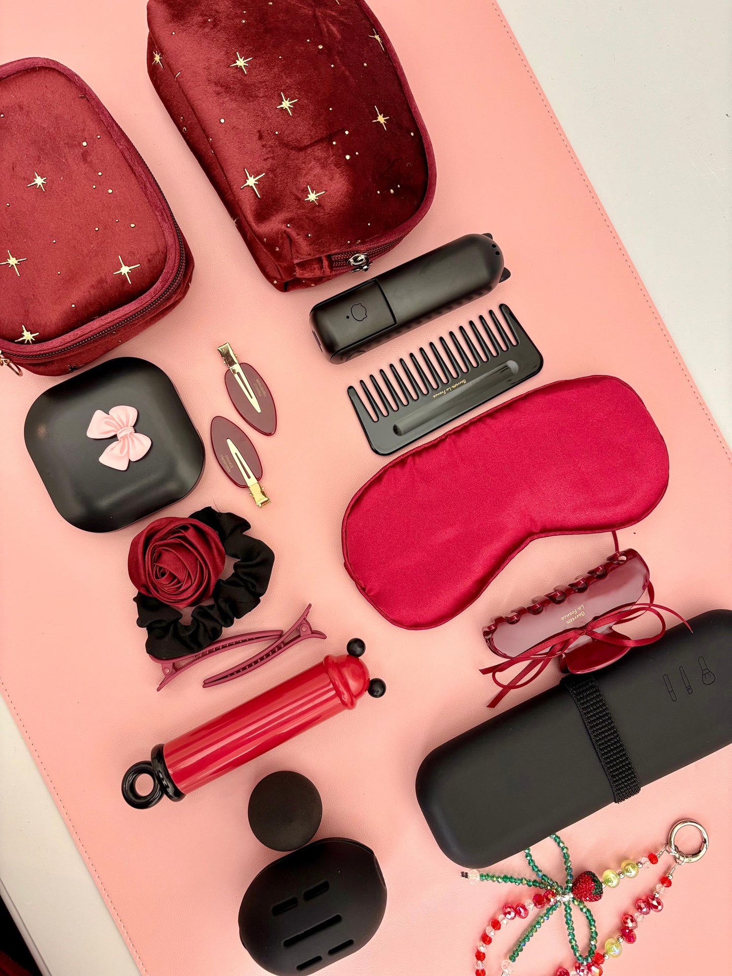 Burgundy/Black Beauty Self Care Set