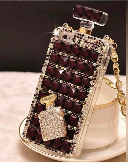 Luxury Burgundy Perfume iPhone 16 Pro Max Case