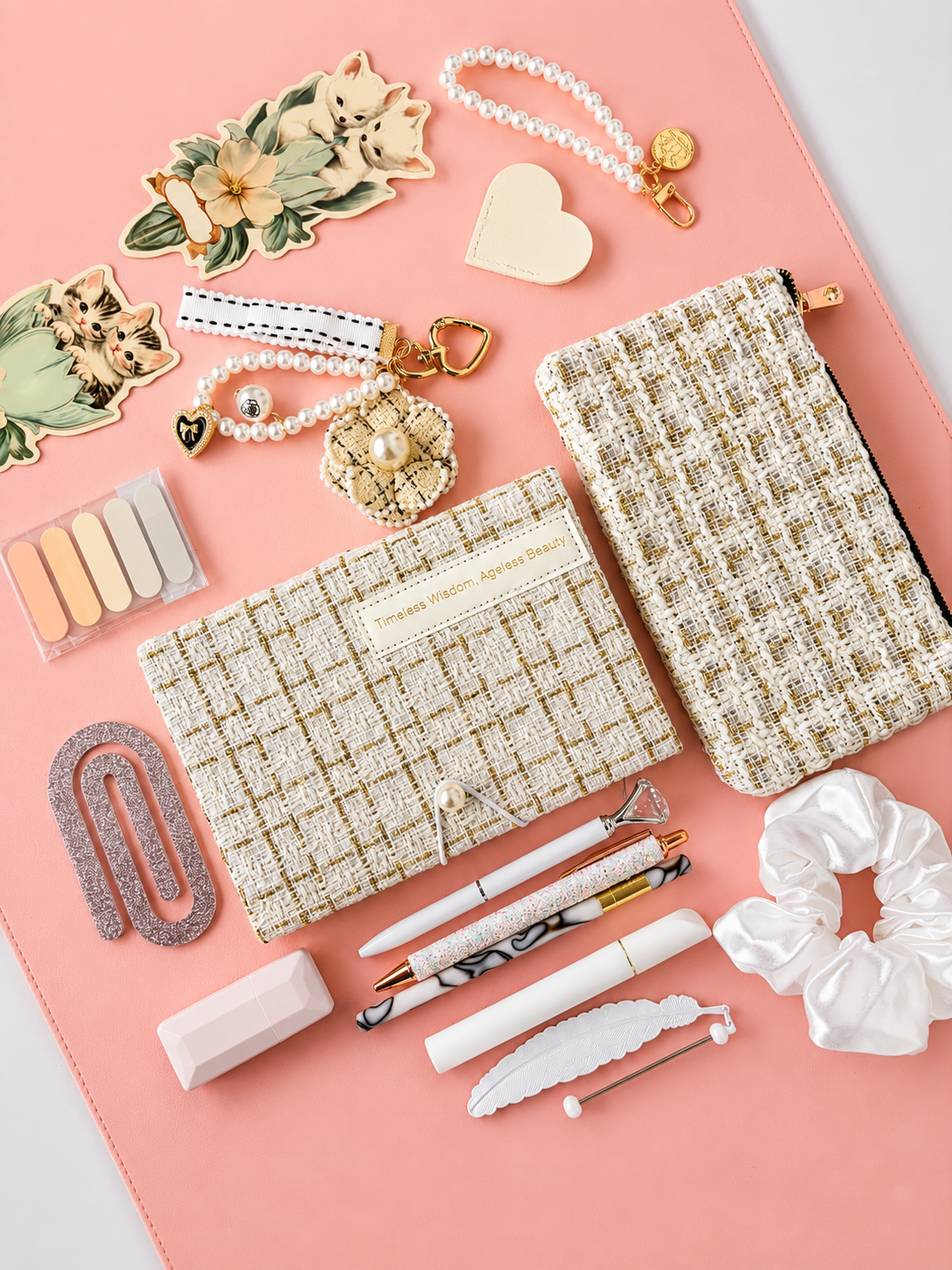 Elegant Neutral Bookish Bundle | Cozy Stationery Gift Set