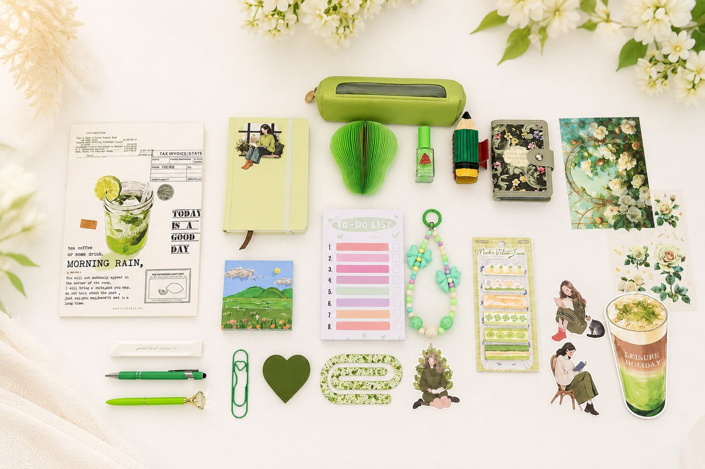 Fresh Start Bundle – Green Journaling & Matcha Inspired Gift Box