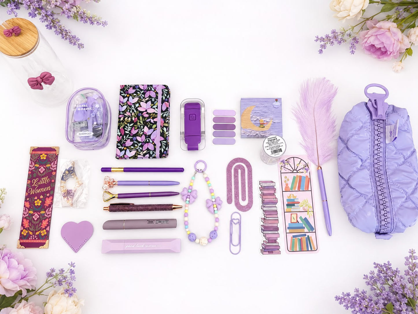 Lavender Dreams Bundle – Purple Bookish & Cozy Stationery Gift Box