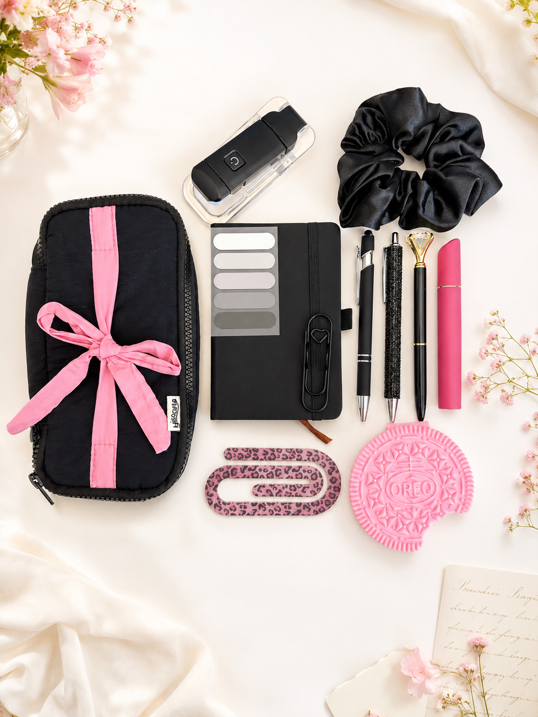 Black Bookish Stationery Bundle-Everything in the Case