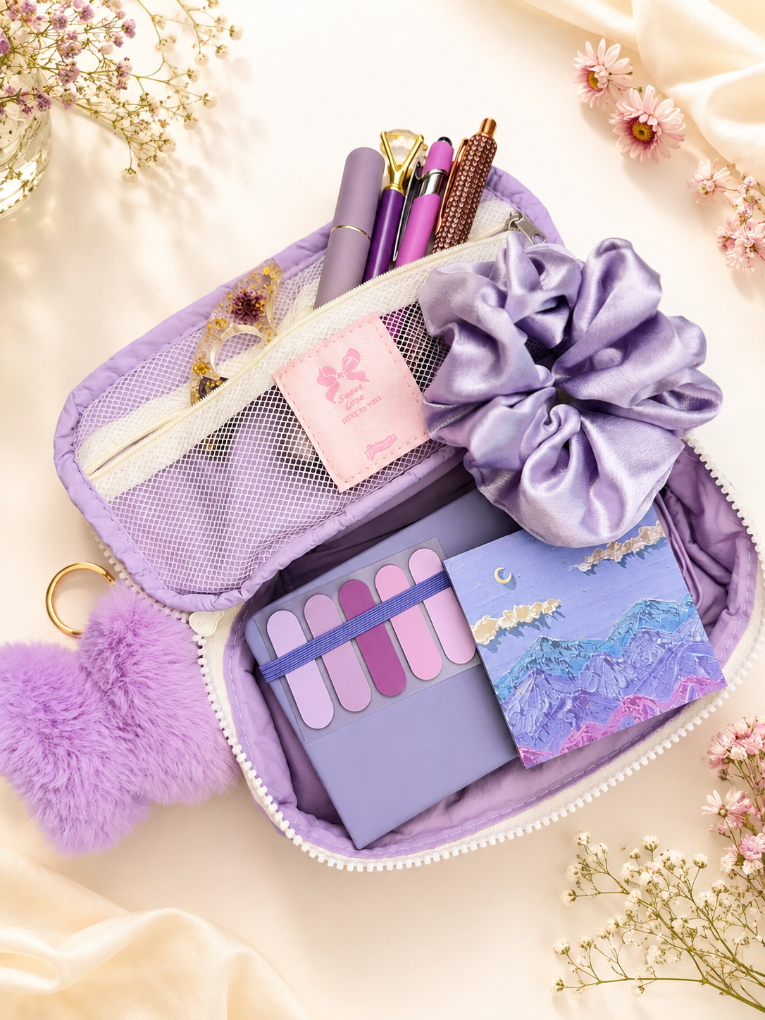 Purple Bookish Stationery Bundle-Everything in the Case