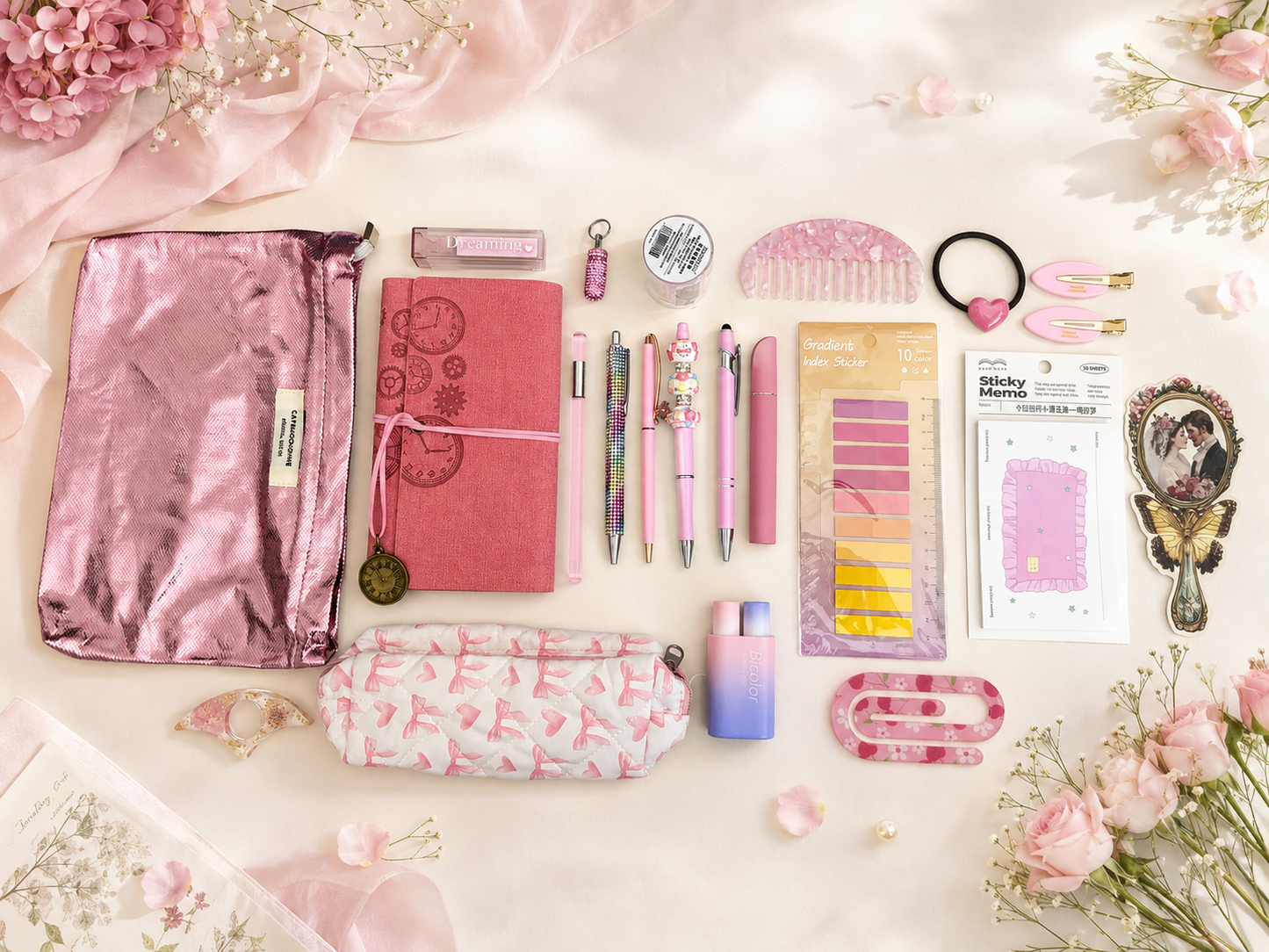 Pretty in Pink Bookish & Stationery Bundle