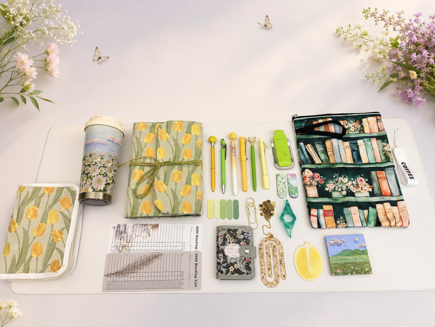 Golden Tulip Bookish & Stationery Bundle 🌷💛