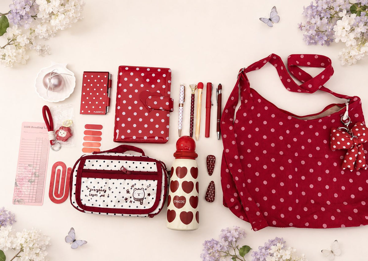 Polka Dot Bookish & Stationery Bundle