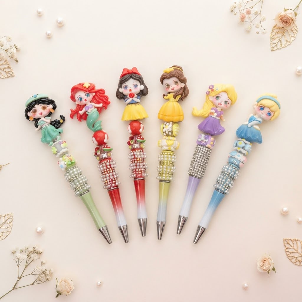 Princess Character Diamond Pens 👑✨