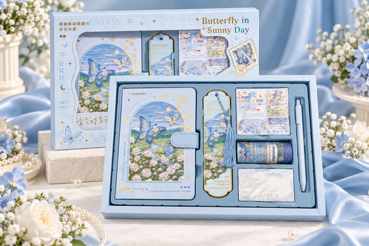 Butterfly Under Moonlight Blue Stationery Gift Set 🦋🌙