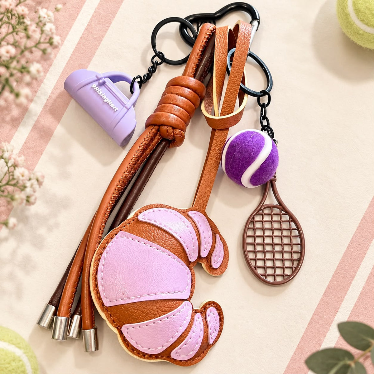 Tennis Lover Sporty Bag Charm 🎾💜