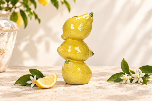 Lemon Stack Ceramic Vase 🍋💛