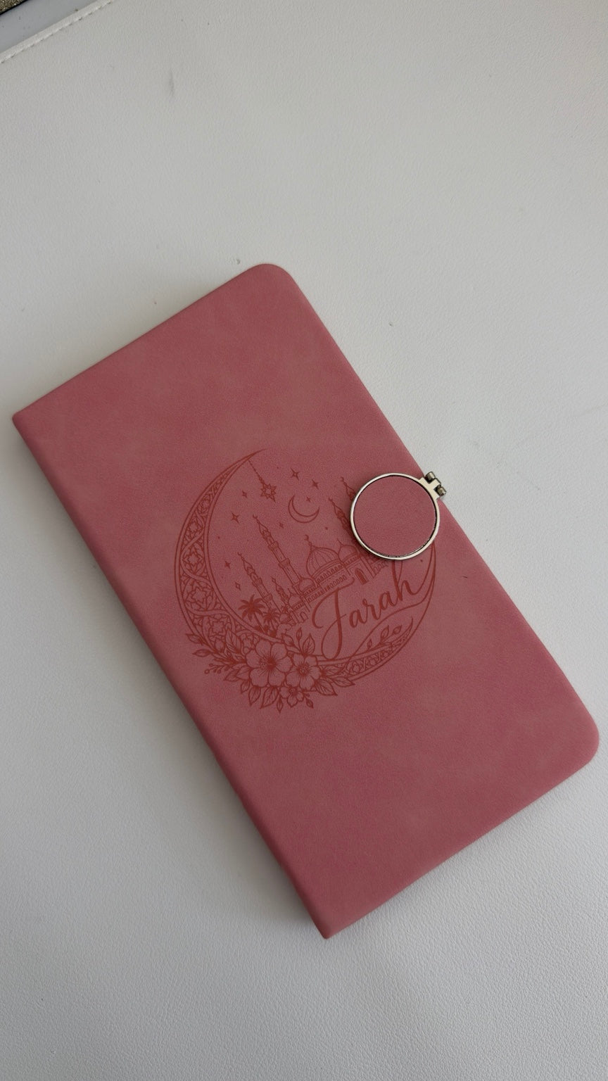 ✨ Personalized A6 Engraved Notebook – Custom Text & Design