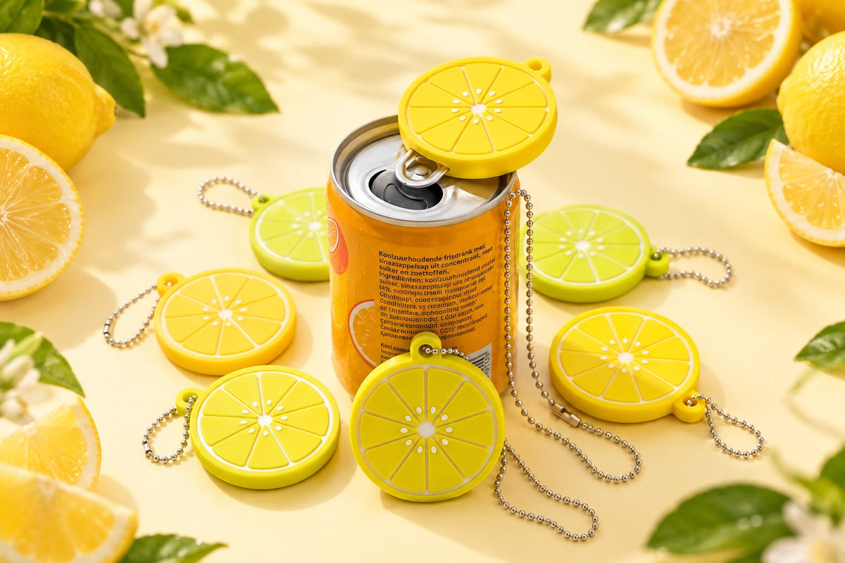Lemon Slice Can Opener Keychain – Cute Soda Tab Opener