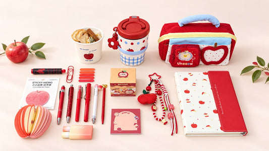 Apple Lover Stationery & Gift Bundle – Red Apple Themed Set