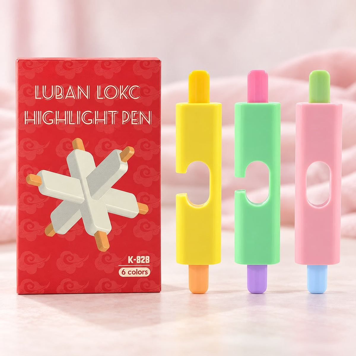 6-in-1 Highlighter Multicolor Pen