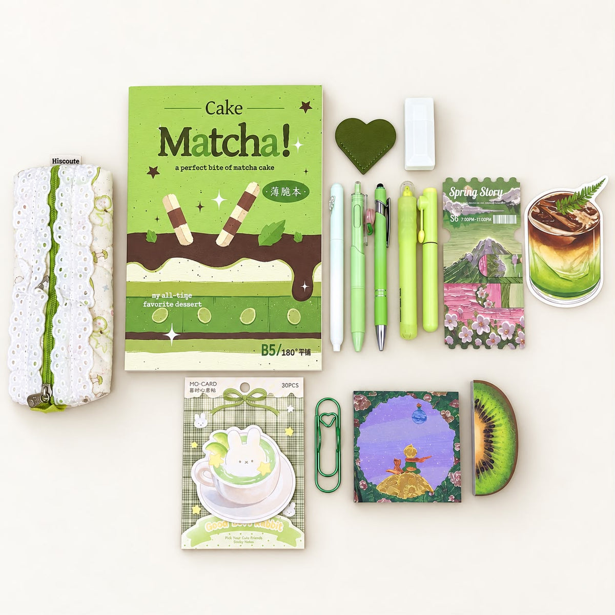 Matcha Lover Stationery Bundle