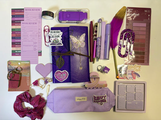Purple Dreams Bookish Bundle – Aesthetic Journal & Stationery Gift Set