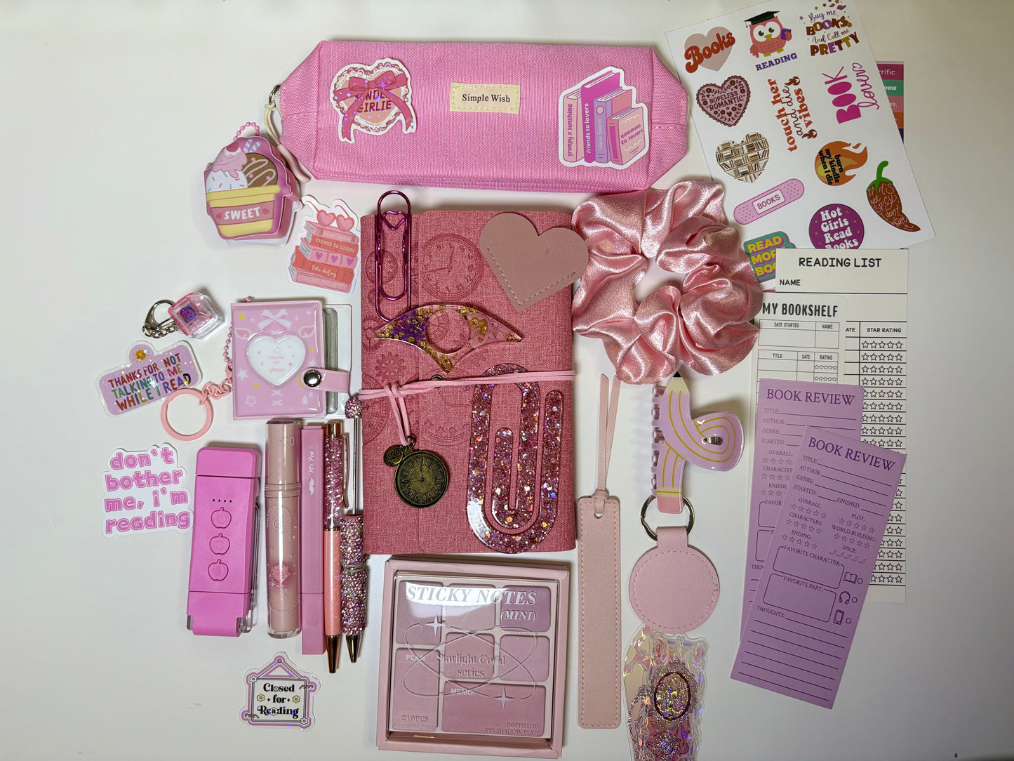 Soft Pink Bookish Bundle – Sweet Journal & Stationery Gift Set