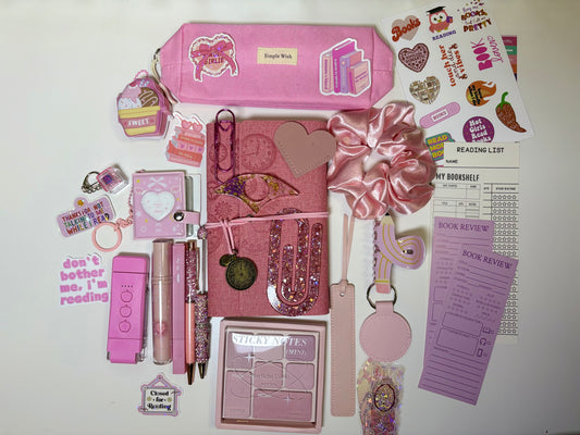 Soft Pink Bookish Bundle – Sweet Journal & Stationery Gift Set
