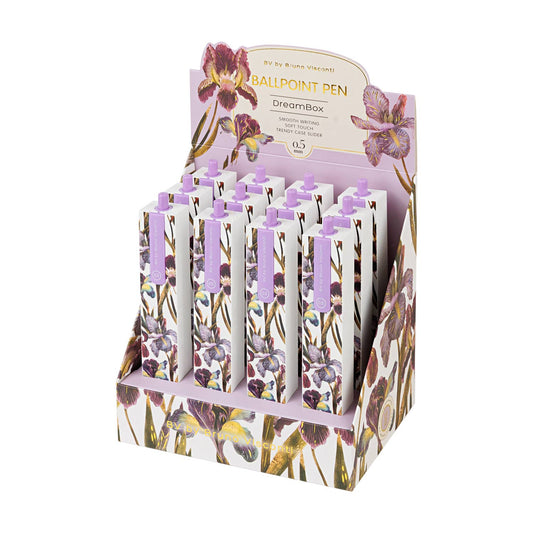 DreamBox Ballpoint Click Pen in a Gift Box - Irises