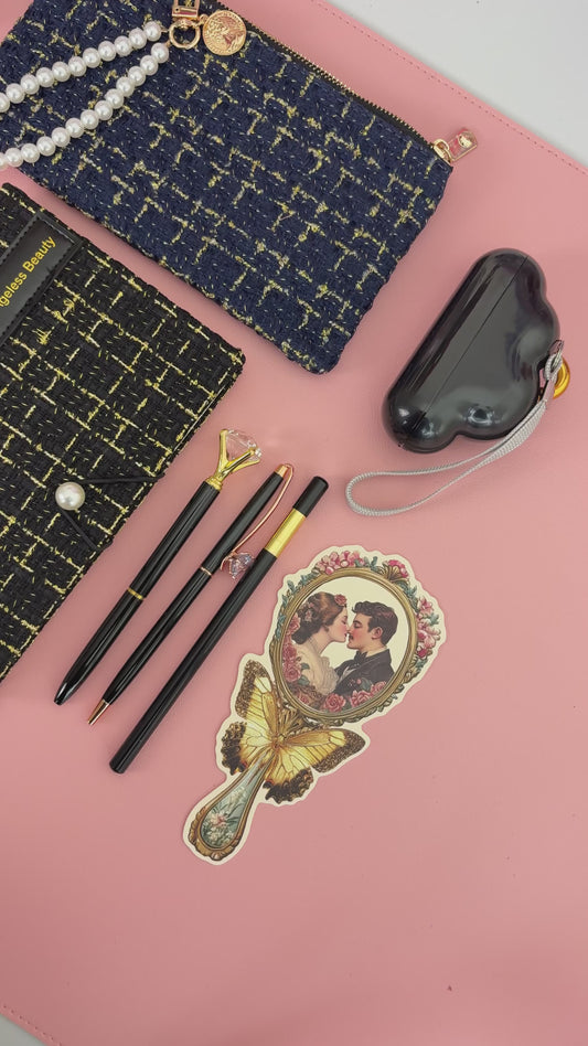 Luxury Black Tweed Bookish Bundle